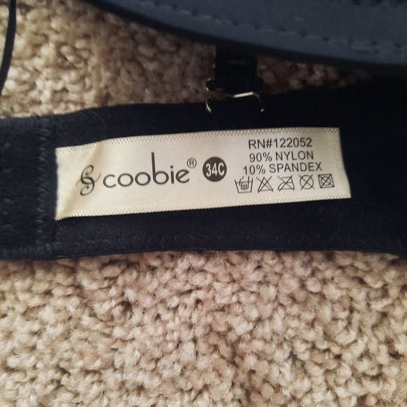 NWT Coobie 34 C Bra..  Padded Underwire, removable straps. - Picture 3 of 4
